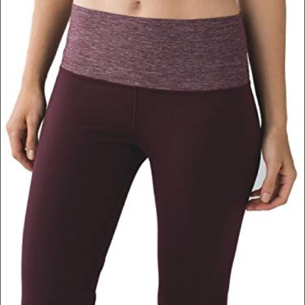 Maroon Lululemon Yoga Pants